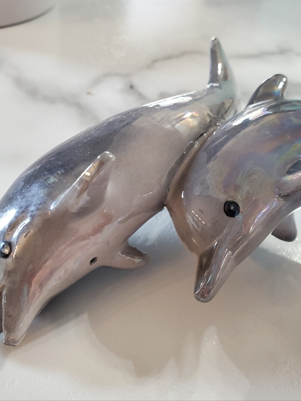 Iridescent Dolphins Figurine - Picture 7 of 13